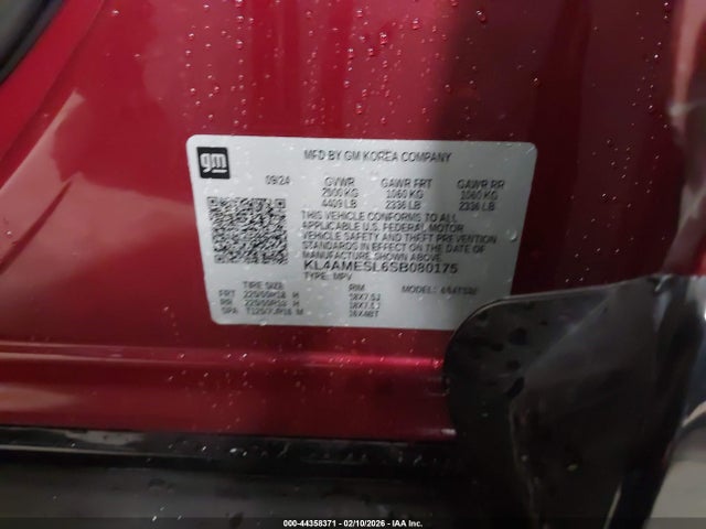 Продаж на аукціоні авто 2025 Buick Encore Gx Sport Touring Awd, vin: KL4AMESL6SB080175, номер лоту: 44358371