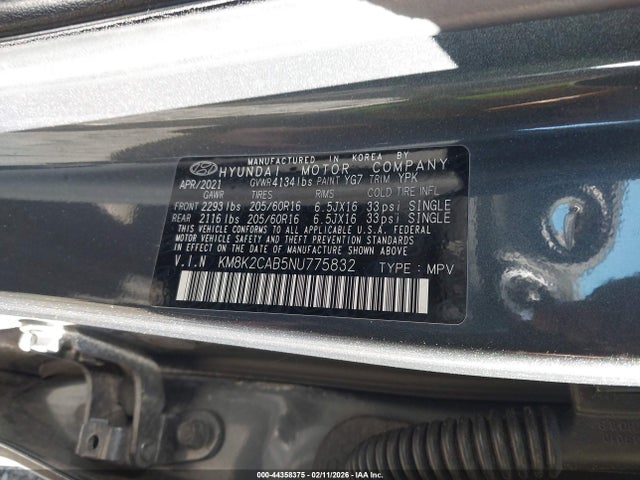 2022 HYUNDAI KONA KM8K2CAB5NU775832 Photo 8