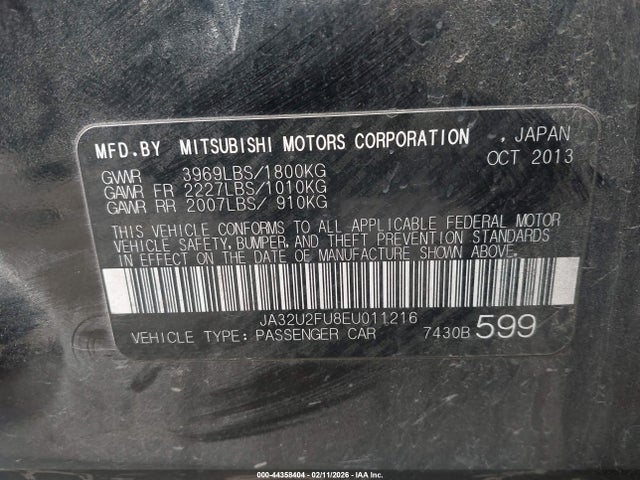 Mitsubishi LANCER ES 2014 JA32U2FU8EU011216 Image 9