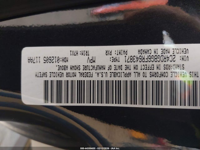 Продаж на аукціоні авто 2015 Dodge Grand Caravan American Value Pkg, vin: 2C4RDGBG6FR643871, номер лоту: 44358455