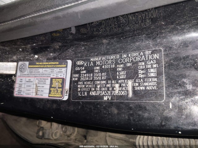 2014 Kia Soul + მანქანა იყიდება აუქციონზე, vin: KNDJP3A52E7081061, აუქციონის ნომერი: 44358484