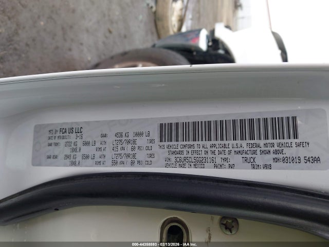 3C6UR5CL5GG231161 RAM 2500 Tradesman