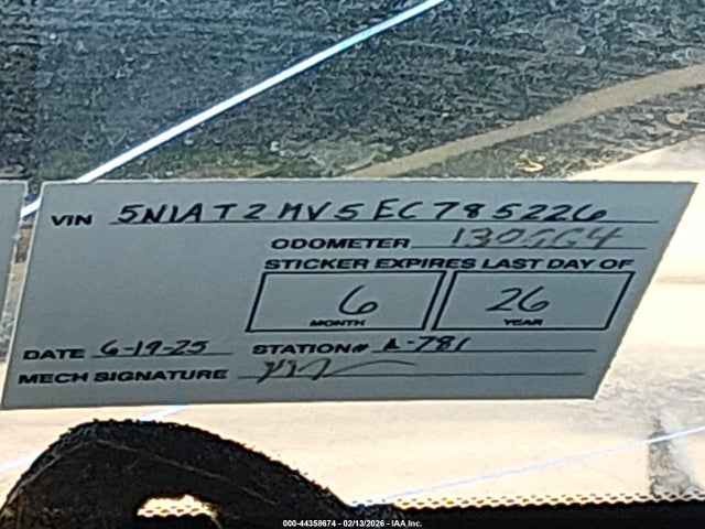 5N1AT2MV5EC785226 Nissan Rogue Sl