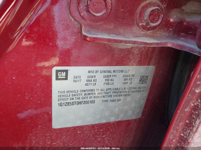 2017 CHEVROLET MALIBU 1G1ZE5ST0HF286169 Photo 8