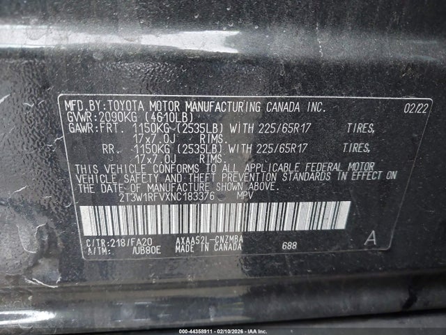 Toyota Rav4 Xle 2022 2T3W1RFVXNC183376 Image 9