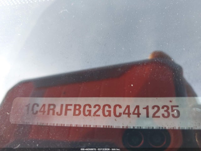 1C4RJFBG2GC441235 Jeep Grand Cherokee Limited