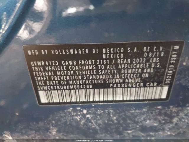 2019 VOLKSWAGEN JETTA 3VWC57BU0KM094269 Photo 8