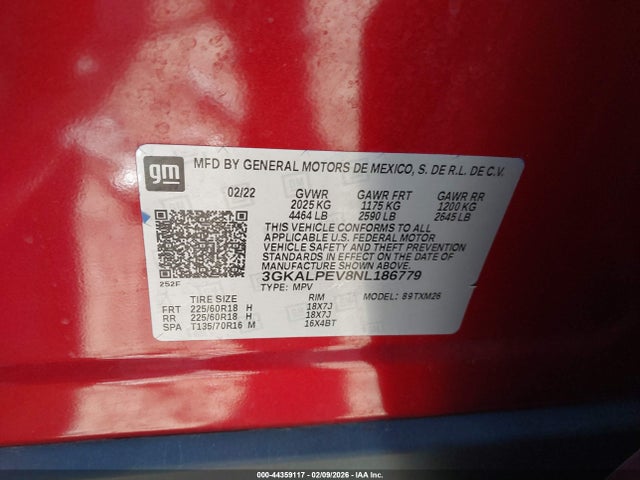 3GKALPEV8NL186779 GMC Terrain Fwd Slt
