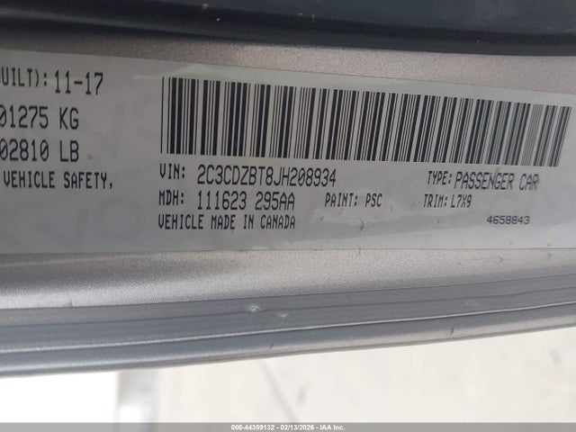 2018 DODGE CHALLENGER 2C3CDZBT8JH208934 Photo 8