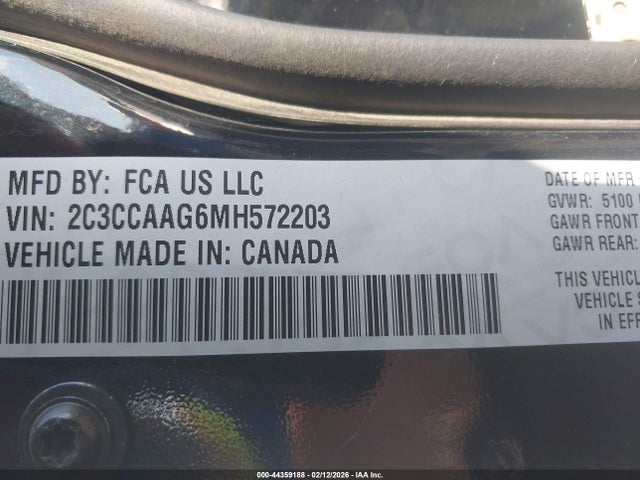2021 CHRYSLER 300 2C3CCAAG6MH572203 Photo 8