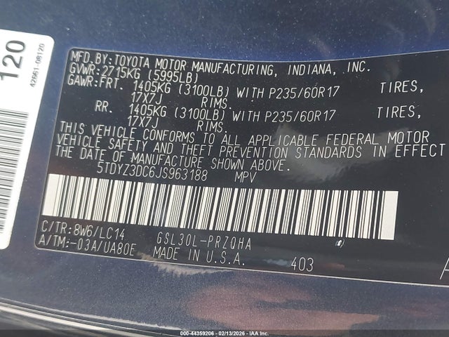 2018 TOYOTA SIENNA 5TDYZ3DC6JS963188 Photo 8