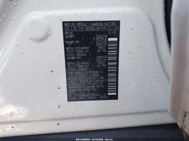 2016 NISSAN ROGUE KNMAT2MV5GP637660 Photo 8