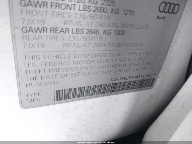 2021 AUDI Q3 WA1EECF34M1133039 Photo 8