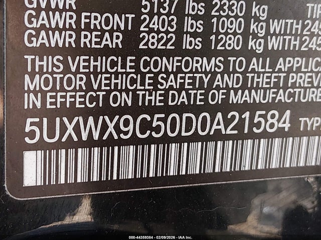 2013 BMW X3 5UXWX9C50D0A21584 Photo 8