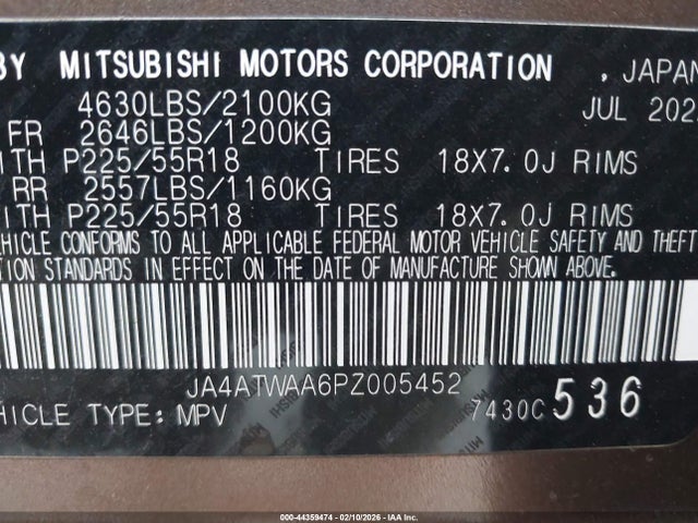 2023 MITSUBISHI ECLIPSE CROSS JA4ATWAA6PZ005452 Photo 8