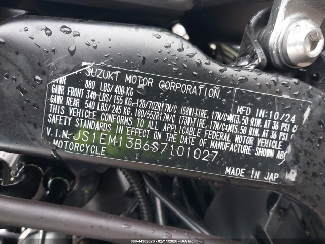 Suzuki Gsx800 F 2025 JS1EM13B6S7101027 Image 10