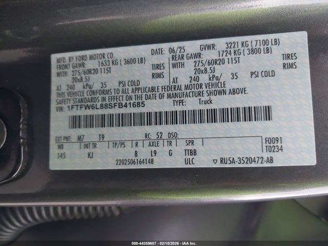 Ford F-150 King Ranch 2025 1FTFW6L88SFB41685 Image 9
