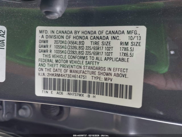 Honda Cr-v Ex-l 2014 2HKRM4H73EH614751 Image 9