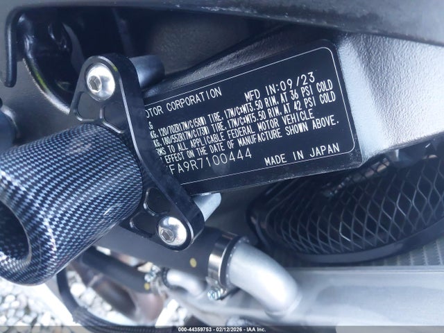 2024 SUZUKI GSX-R600 JS1GN7FA9R7100444 Photo 9