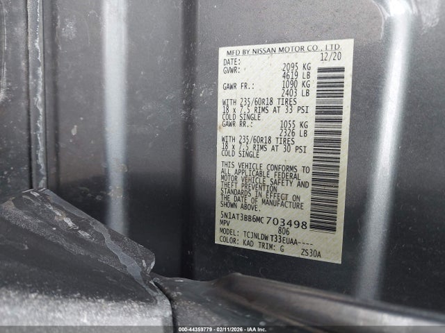 2021 NISSAN ROGUE 5N1AT3BB6MC703498 Photo 8