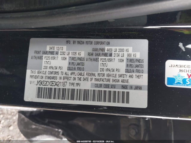 Mazda Cx-5 Touring 2014 JM3KE2CY0E0421187 Image 9