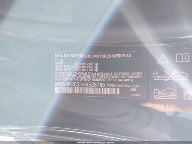 2017 BMW 440I WBA4P3C31HK528745 Photo 8