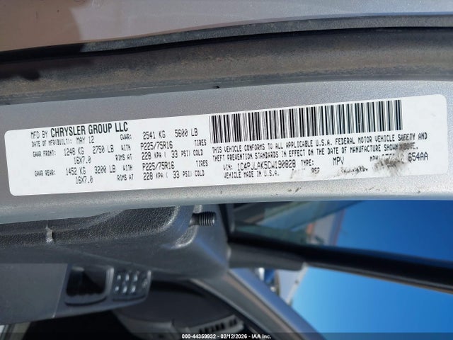 2012 JEEP LIBERTY 1C4PJLAK5CW190828 Photo 8