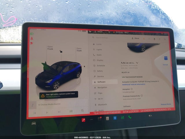 2023 TESLA MODEL Y 7SAYGDEE6PF969696 Photo 6