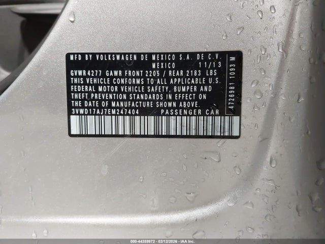 3VWD17AJ7EM247404 Volkswagen Jetta 1.8t Se