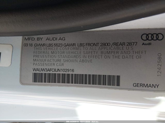 2018 AUDI A7 WAUW3AFC8JN102916 Photo 8