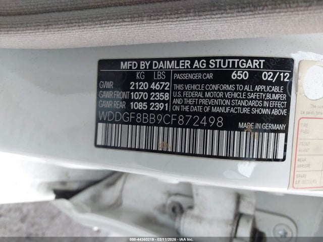 Продажа на аукционе авто 2012 Mercedes-benz C 300 Sport 4matic, vin: WDDGF8BB9CF872498, номер лота: 44360219