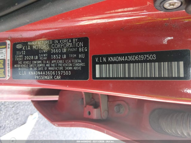 2013 KIA RIO KNADN4A36D6197503 Photo 8