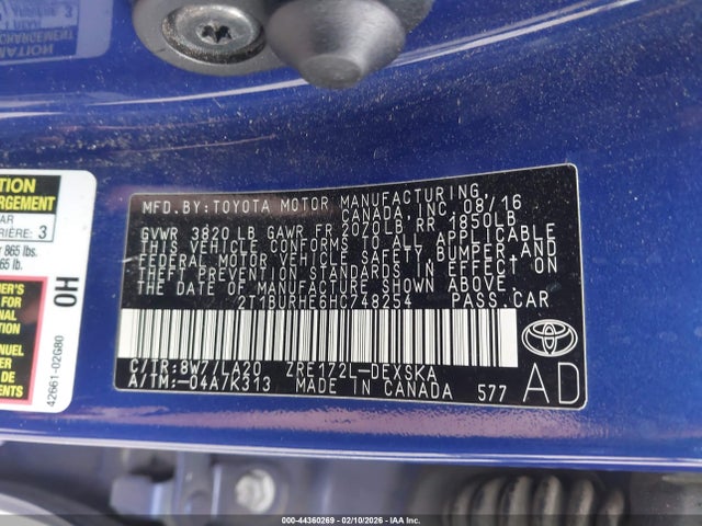 Toyota Corolla Xse 2017 2T1BURHE6HC748254 Image 9