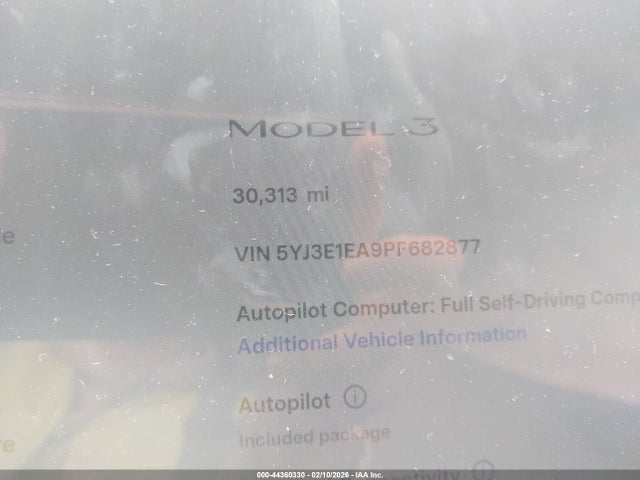 Aukcja sprzedaży 2023 Tesla Model 3 Rear-wheel Drive, vin: 5YJ3E1EA9PF682877, numer aukcji: 44360330
