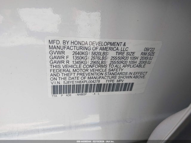 2023 ACURA MDX 5J8YE1H8XPL004278 Photo 8