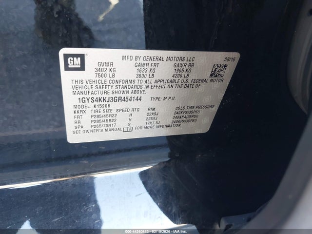 2016 CADILLAC ESCALADE ESV 1GYS4KKJ3GR454144 Photo 8