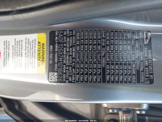 2021 JAGUAR E-PACE SADF12GX7M1016626 Photo 8