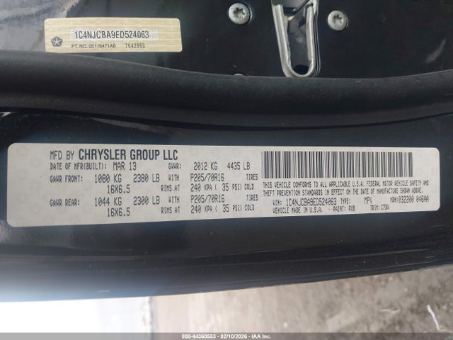 2014 JEEP COMPASS 1C4NJCBA9ED524063 Photo 8