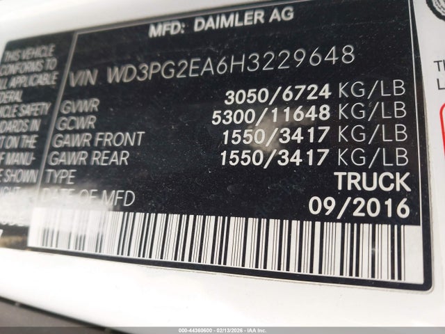 2017 MERCEDES-BENZ METRIS WD3PG2EA6H3229648 Photo 8