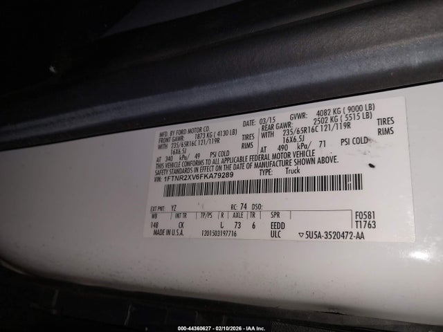 Ford Transit-250 2015 1FTNR2XV6FKA79289 Image 9