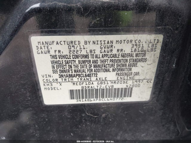 2012 NISSAN SENTRA 3N1AB6AP8CL640772 Photo 8