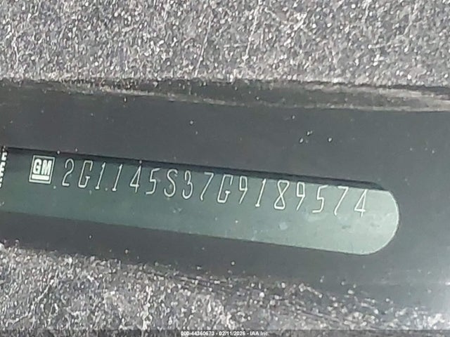 2G1145S37G9189574 Chevrolet IMPALA 2LZ