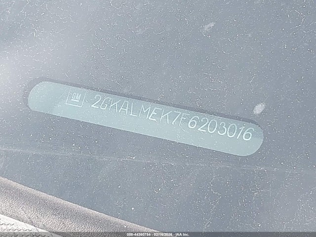 44360754 :رقم المزاد ، 2GKALMEK7F6203016 vin ، 2015 Gmc Terrain Sle-1 مزاد بيع