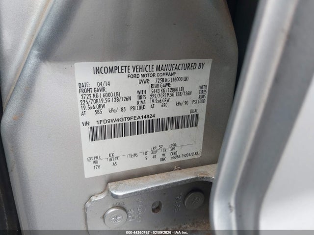 Ford F-450 Chassis Xl 2015 1FD9W4GT9FEA14824 Image 8