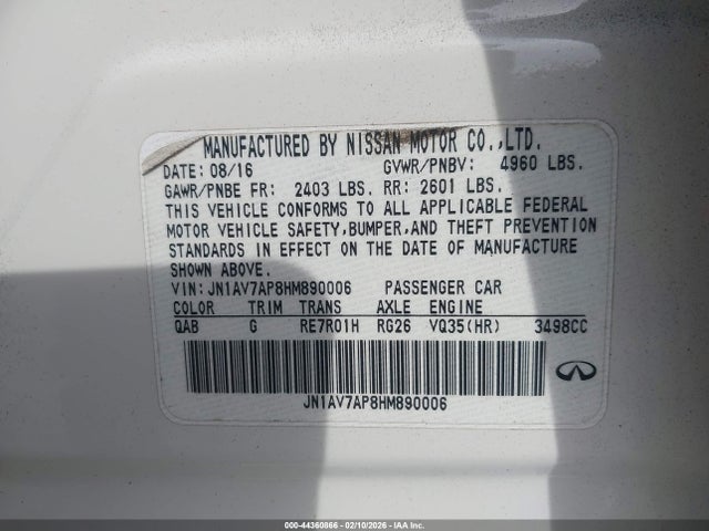 JN1AV7AP8HM890006 Infiniti Q50 HYBRID