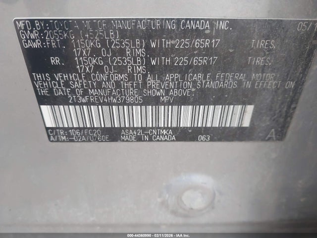 Toyota Rav4 Xle 2017 2T3WFREV4HW379805 Image 9