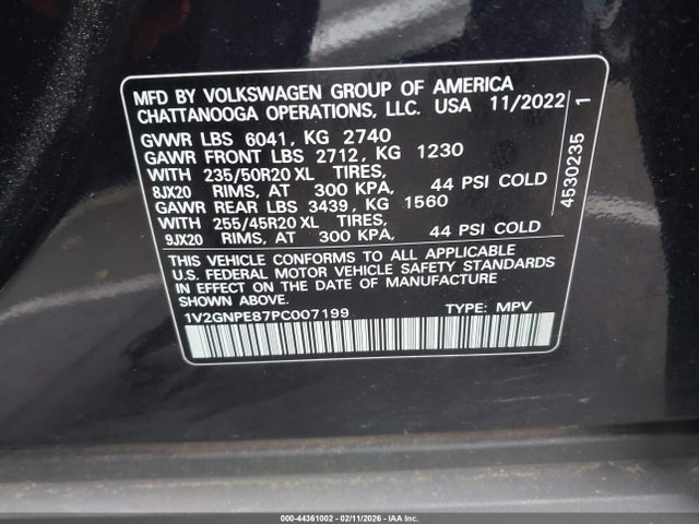 1V2GNPE87PC007199 Volkswagen Id.4 Awd Pro S/awd Pro S Plus