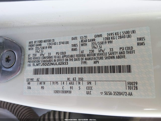 5LMTJ5DZ2NUL02933 Lincoln Corsair Grand Touring