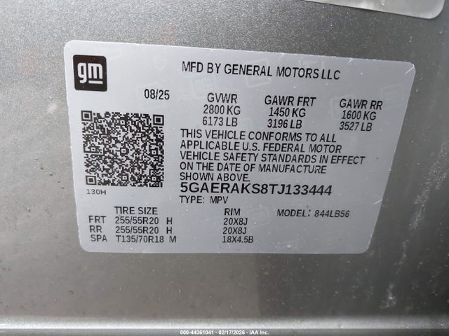 Aukcja sprzedaży 2026 Buick Enclave Preferred, vin: 5GAERAKS8TJ133444, numer aukcji: 44361041