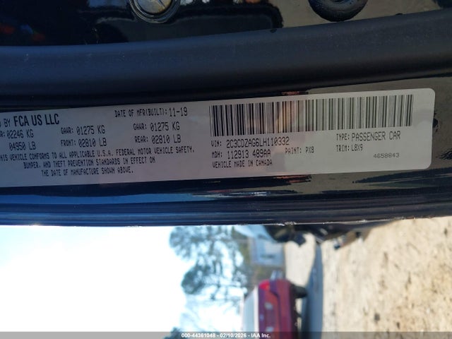 Dodge Challenger Sxt 2020 2C3CDZAG6LH110332 Image 9